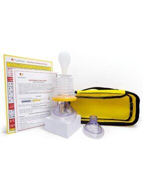 Portable Suction Rescue Device Travel Kit - First Aid for Kids & Adults